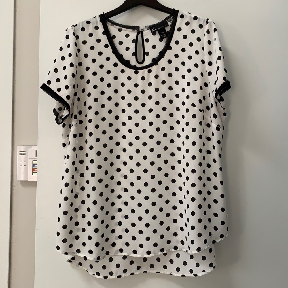 Lane Bryant dotted top